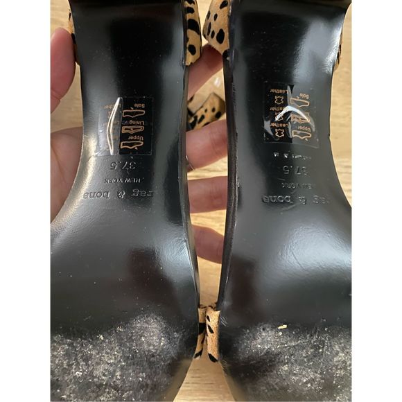 Rag & Bone Ellis Cheetah Print Animal Print Sandals Block Heels Sz 37.5, MP $425 - Picture 4 of 11